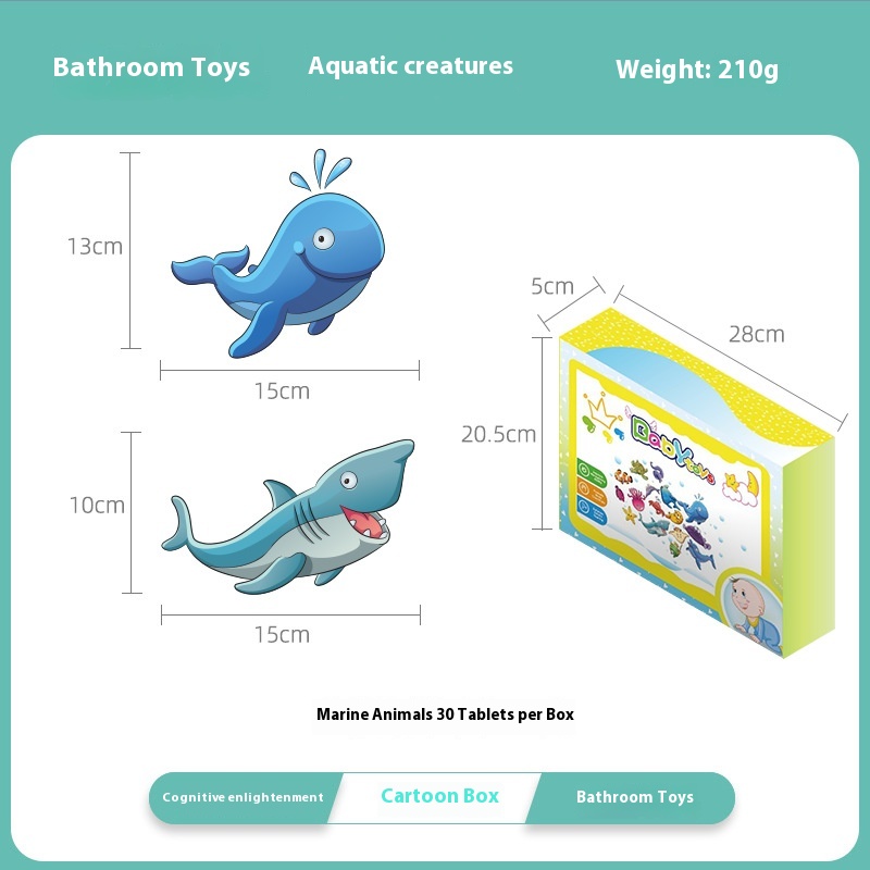 Title 7, Childrens Bath Bathroom Toy Water Puzzle