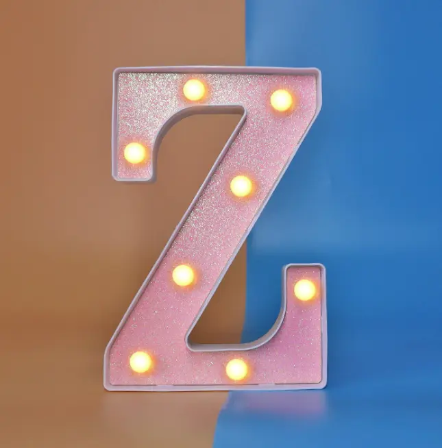 Night Light English Letter Lamp Birthday Party