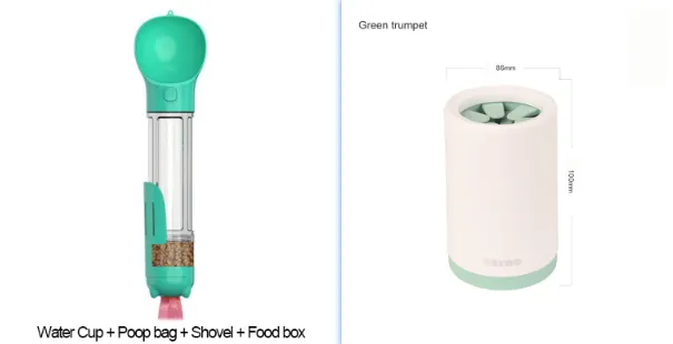 Pet Foot Washing Cup New Dog Foot Washing Cup Pet Cleaning Toiletries Green Set - Shop at LoveMi