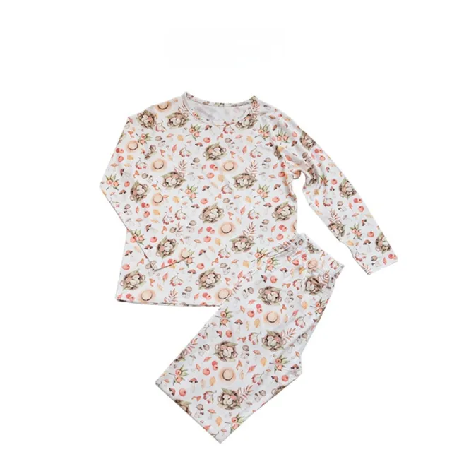 Bamboo Cotton Knitted Parent child Homewear Clothes Pajamas Suit Mushroom Hat Adult L - Shop at LoveMi