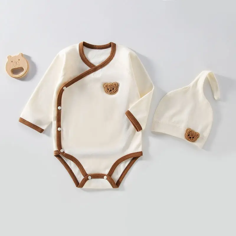 Baby Triangle Rompers Cotton Boneless Newborn Long Sleeve