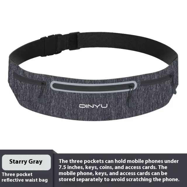 Sports Phone Waist Bag Women's Outdoor Running Waist Bag Gray - Shop at LoveMi