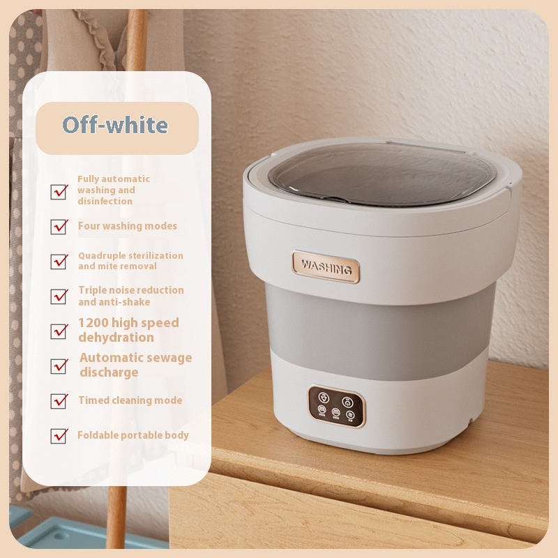 12 Lt. Folding Washing Machine Portable Underwear, Baby Clothes Small Silent - Picture 7 of 8