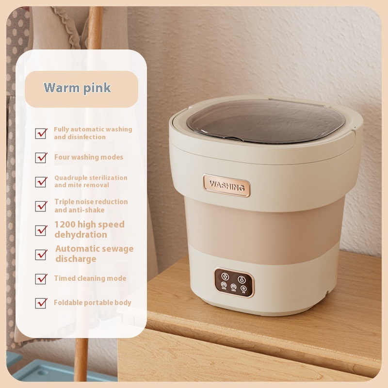 12 Lt. Folding Washing Machine Portable Underwear, Baby Clothes Small Silent - Picture 8 of 8