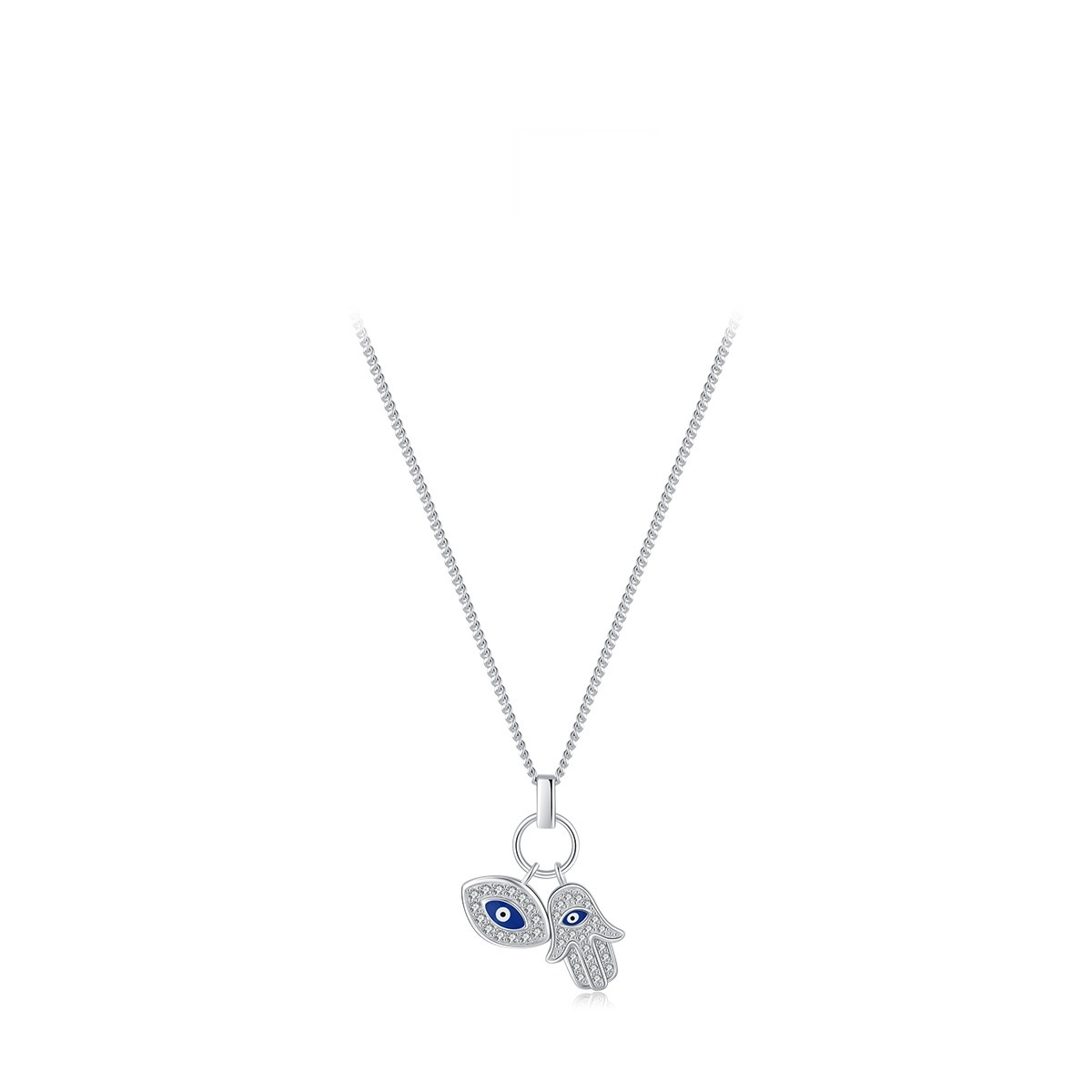 Devil's Eye Clavicle Chain Necklace Suit