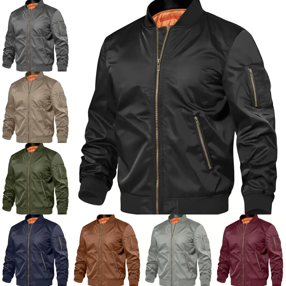 Mens Jacket New Spring Autumn Male Baseball Jackets Pilot