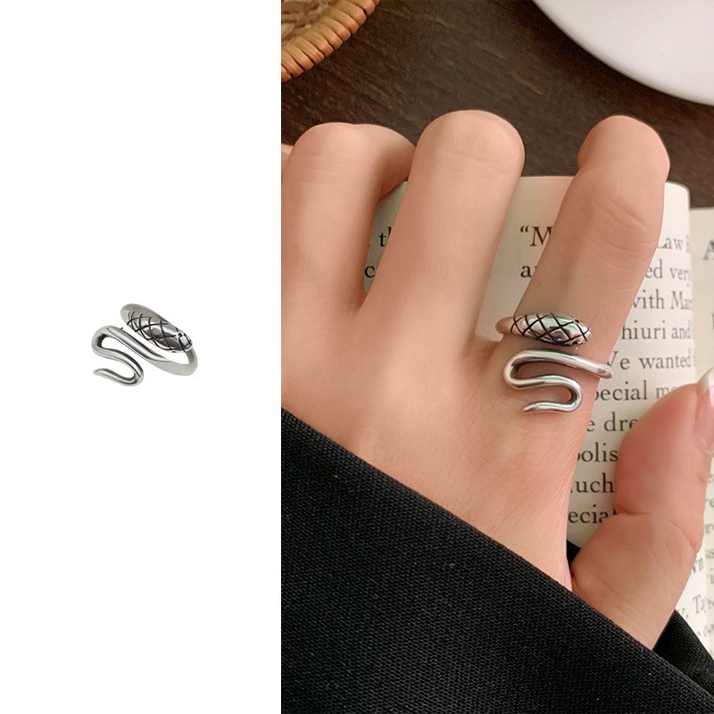 Snake Retro Exaggerated Personalized European And American Style Ring