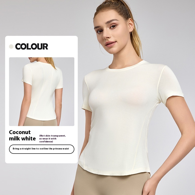 High-grade Short Sleeve Waist-controlled Slim Fit Slimming Sports Short Sleeve