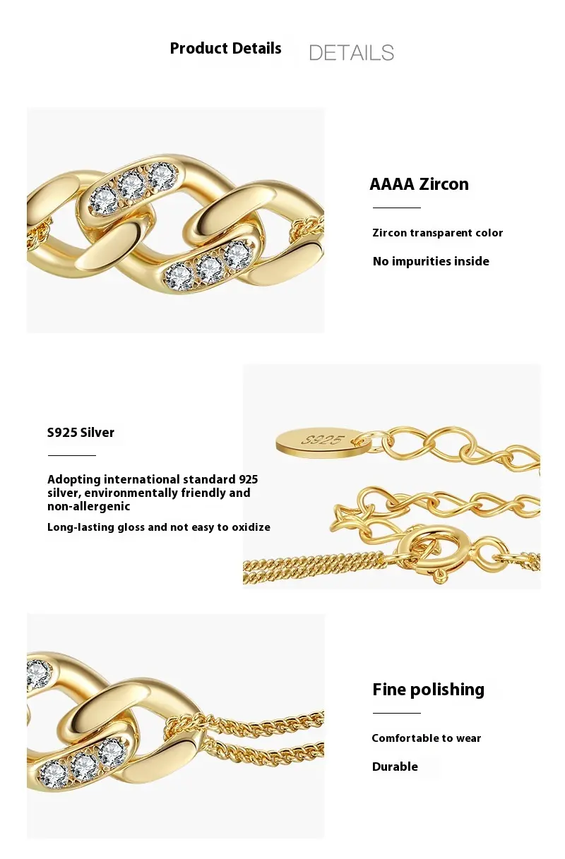 Zirconium Diamond Jewelry Adjustable Twisted Bracelet Ornament