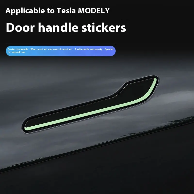 Handle Anti-scratch Patch Carbon Fiber Luminous Sticker