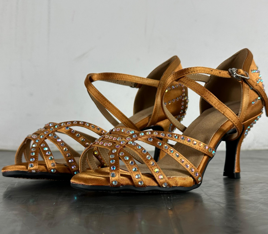 Diamond Latin Dance Shoes Women's High Heel Dancing Shoes