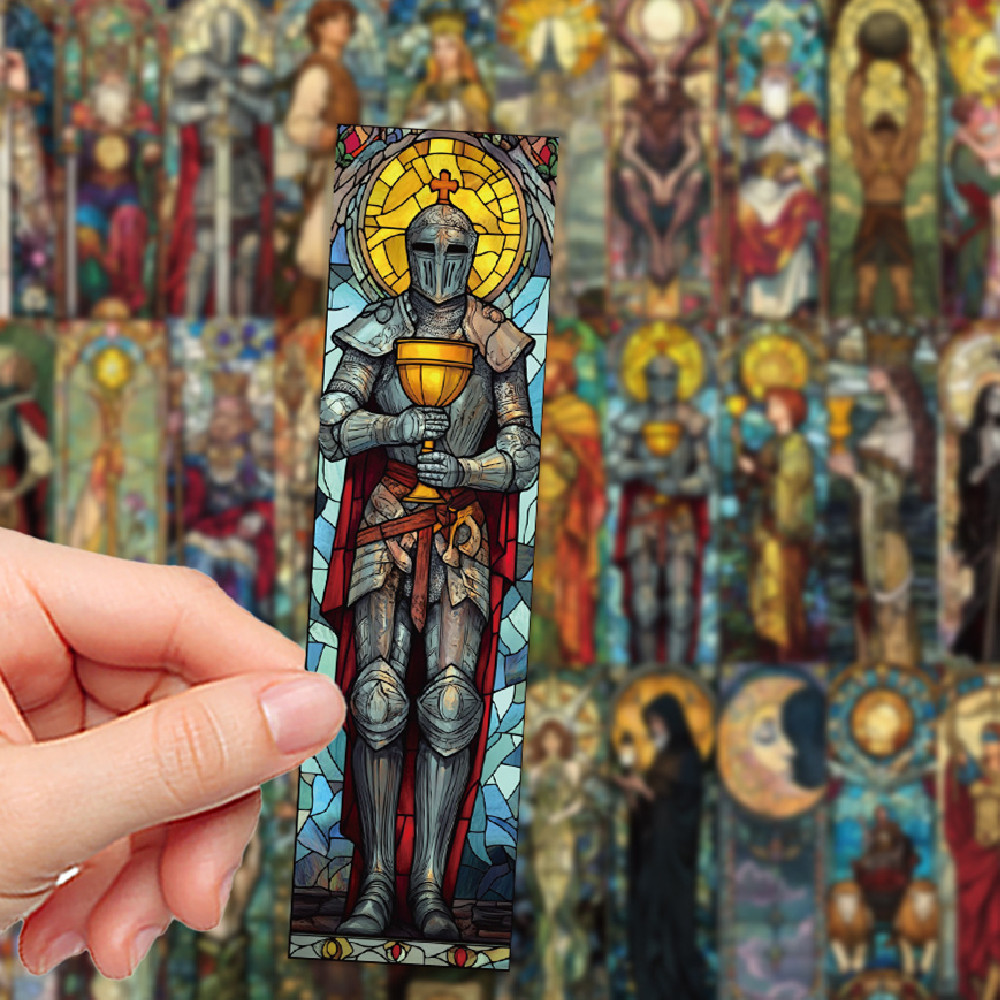 Portable Home 30 Painted Glass Tarot Bookmark