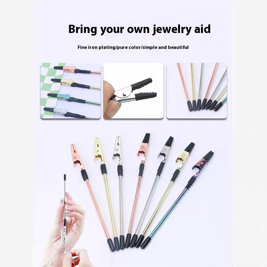 Super Elastic Mouth Multifunctional Metal Note Clip Bracelet Wear Aid