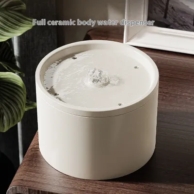 Cat Automatic Water Dispenser Flow Mute Circulating Filter Ceramic Water Feeder Pet Supplies