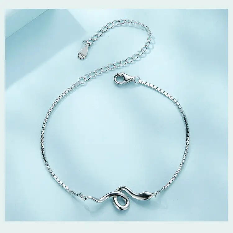 Bracelet Sterling Silver S925 White Gold Plated Bracelet