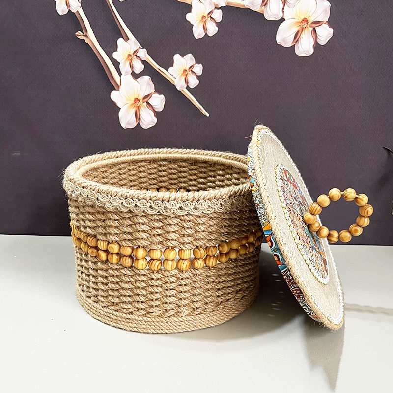 Twine Hand-made Products Storage Basket Home Storage Of Snacks And Sundries