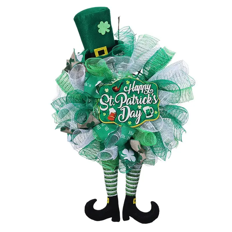 Garland Ornaments Irish Festival Holiday Scene Decorations Faceless Doll Door Hanging