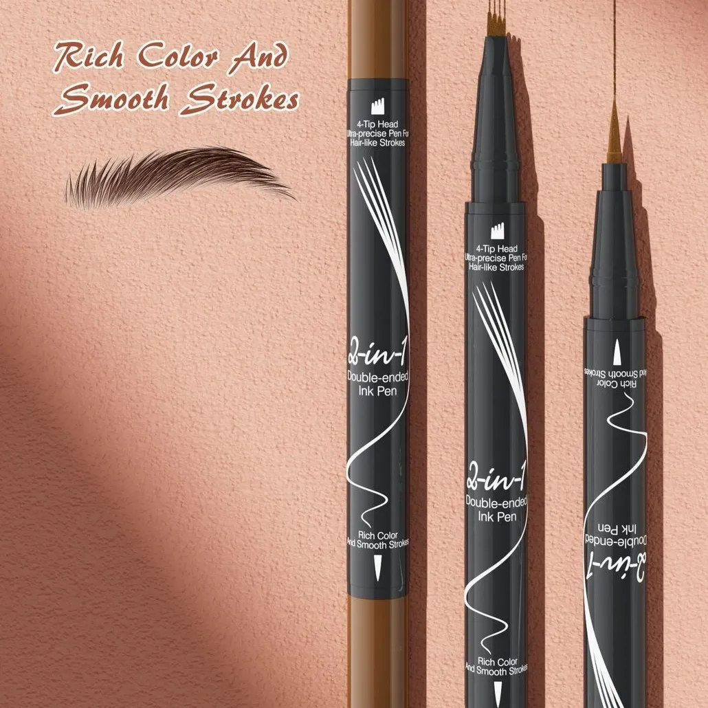 Double-headed Liquid Eyebrow Pencil Quick-drying Sweat-resistant Not