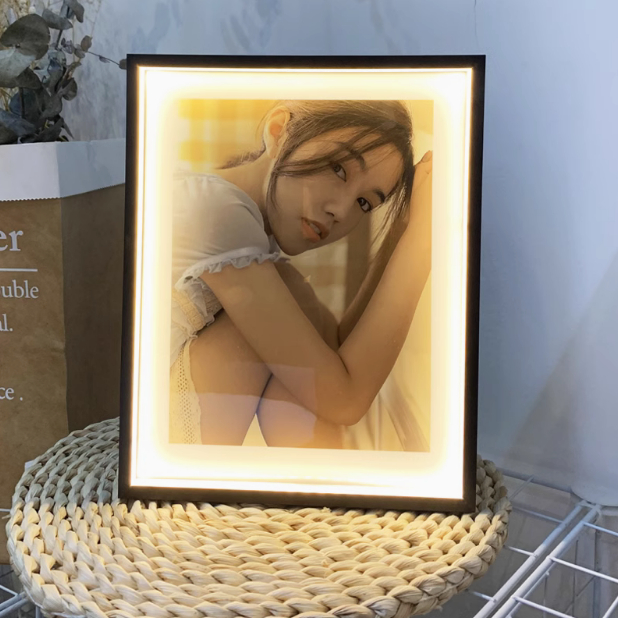 Photo Frame Table Crystal Photo Customization High-end Feel