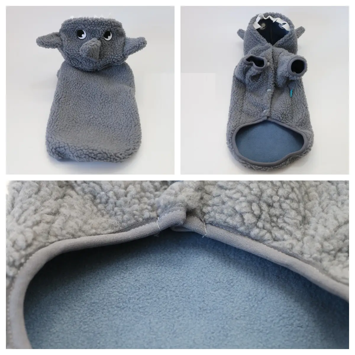 Winter Fleece-lined Warm And Cute Shark Dog Cat Pet Clothes