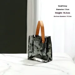 Good-looking Light Luxury Handbags High-grade Glass Vase - Small Size Smoky Gray - View 1