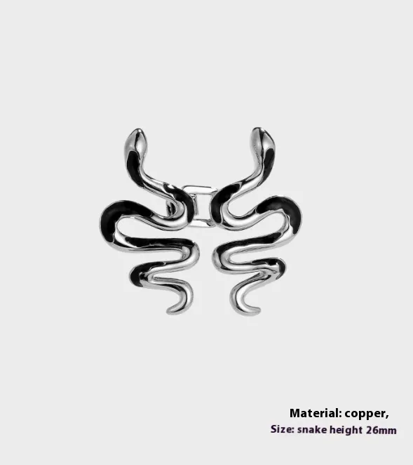 Jeans Size Adjustment Brooch Clasp Detachable Waist Circumference Small Button Silver Snake - Shop at LoveMi