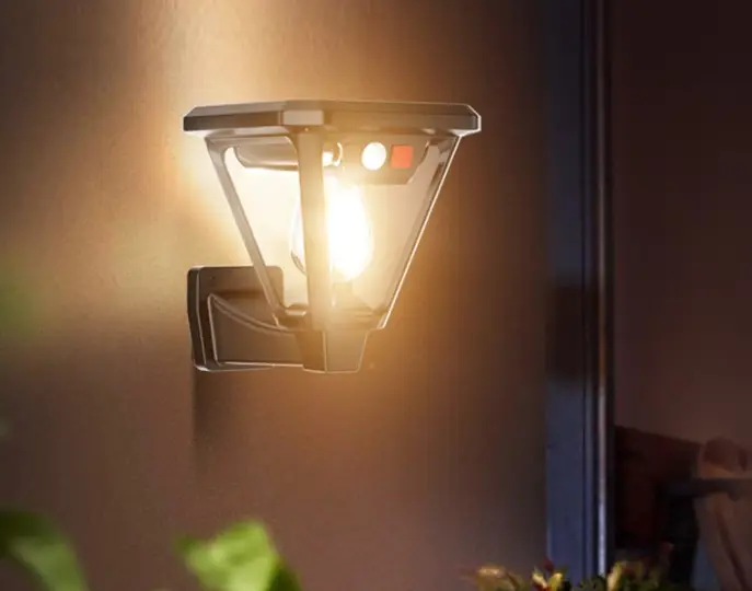 Outdoor Courtyard Garden Floor Outlet Induction Household Solar Wall Lamp