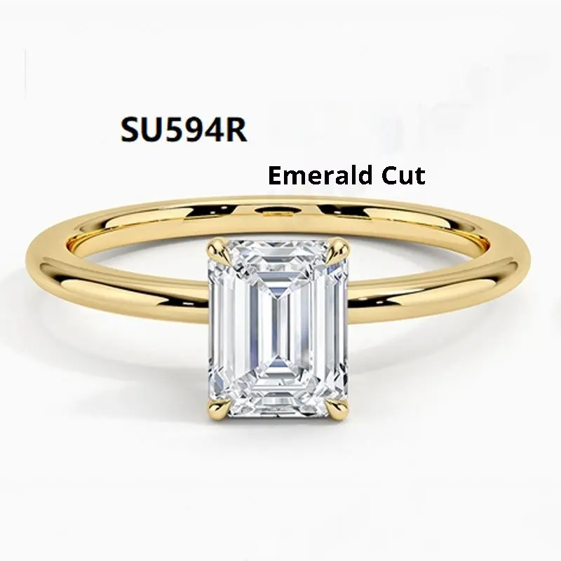 18K Gold Plated Ring Female Cultivation Diamond