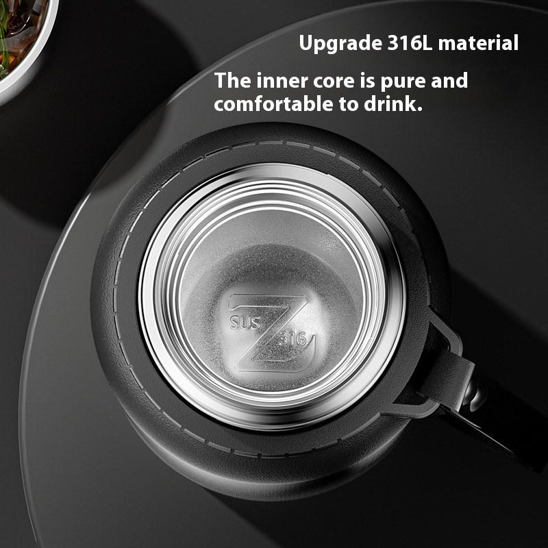 Smart Stainless Steel Thermos Cup Large Capacity Men's Outdoor Kettle