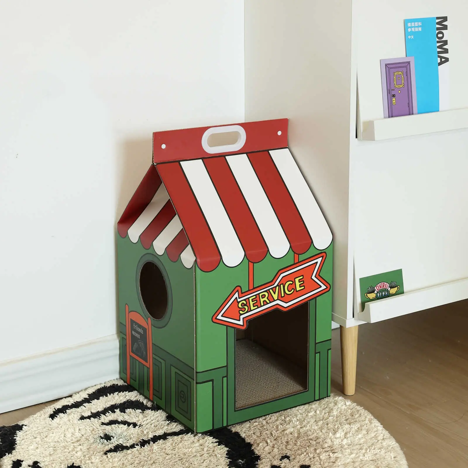 Coffee Shop Cat Scratch Board Cat Nest Grinding Claw Wear-resistant