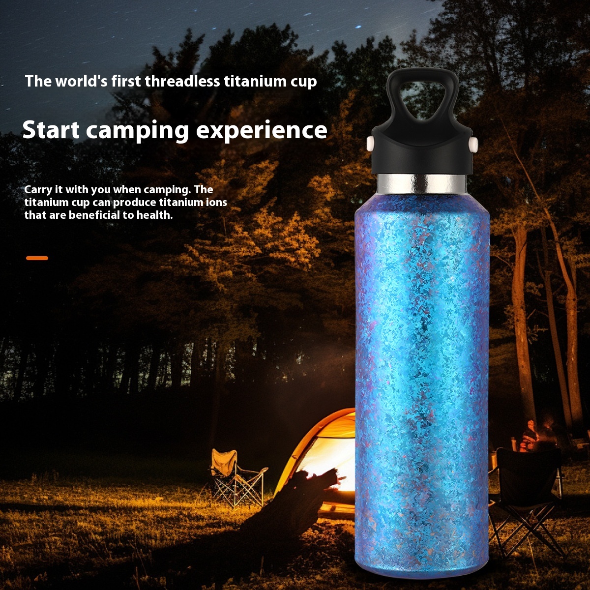 Non Threaded Pure Titanium Vacuum Cup, Simple And Fashionable