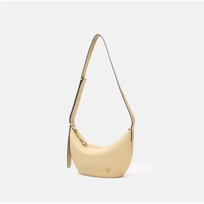 Soft Boat Horn Shoulder Large-capacity Crossbody Bag - Yellow