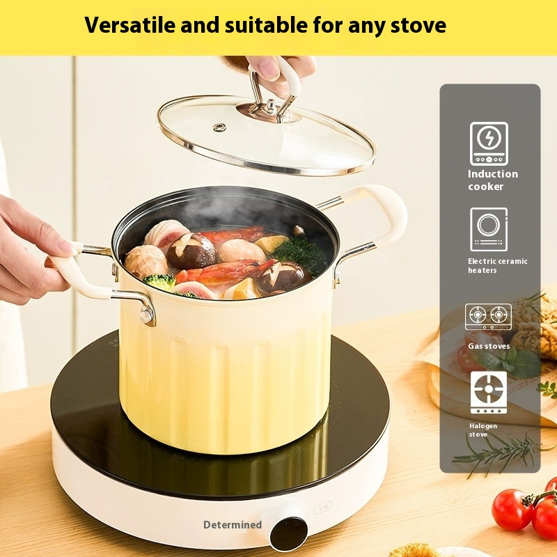 Household Small Deep Frying Pan With Anti-scald Handle