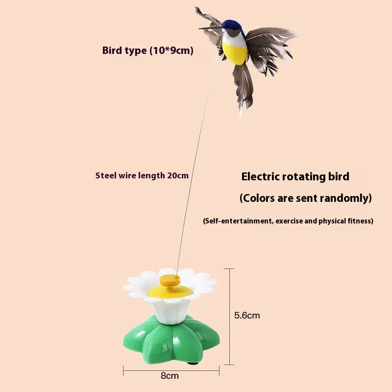 Cat Toy Automatic Cat Teaser Electric Rotation - Bird