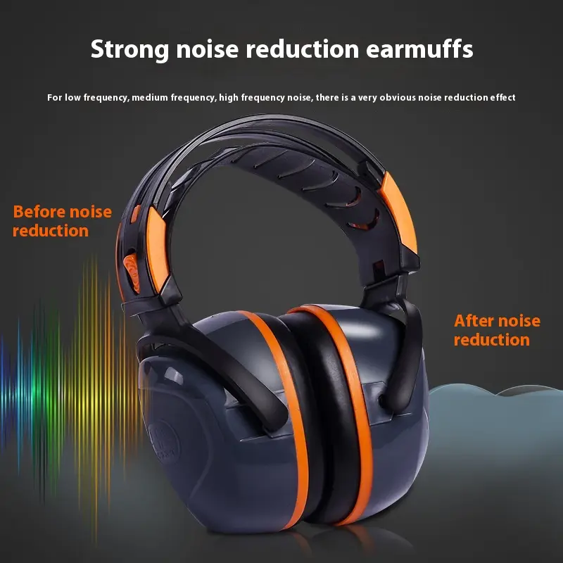 Head Mounted Soundproof And Comfortable Noise Proof Earmuffs