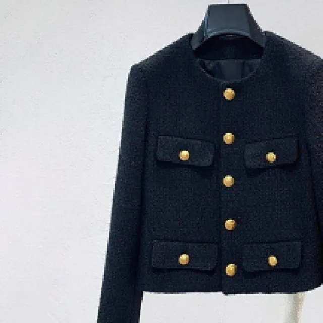 Women's Fashion Solid Color Retro Woolen Top Black - Shop at LoveMi