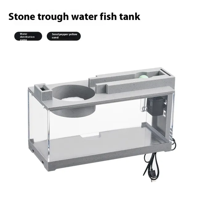 Micro Landscape Fish Tank Small Creative Filter Mute Water Flow Water Pump - Shop at LoveMi