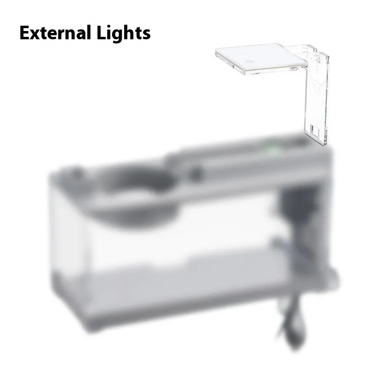 Micro Landscape Fish Tank Small Creative Filter Mute Water Flow - External Light