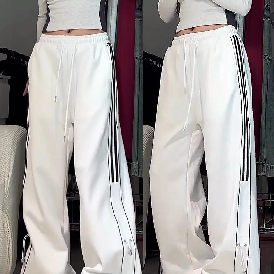 American Design Drawstring Sweatpants Casual - White