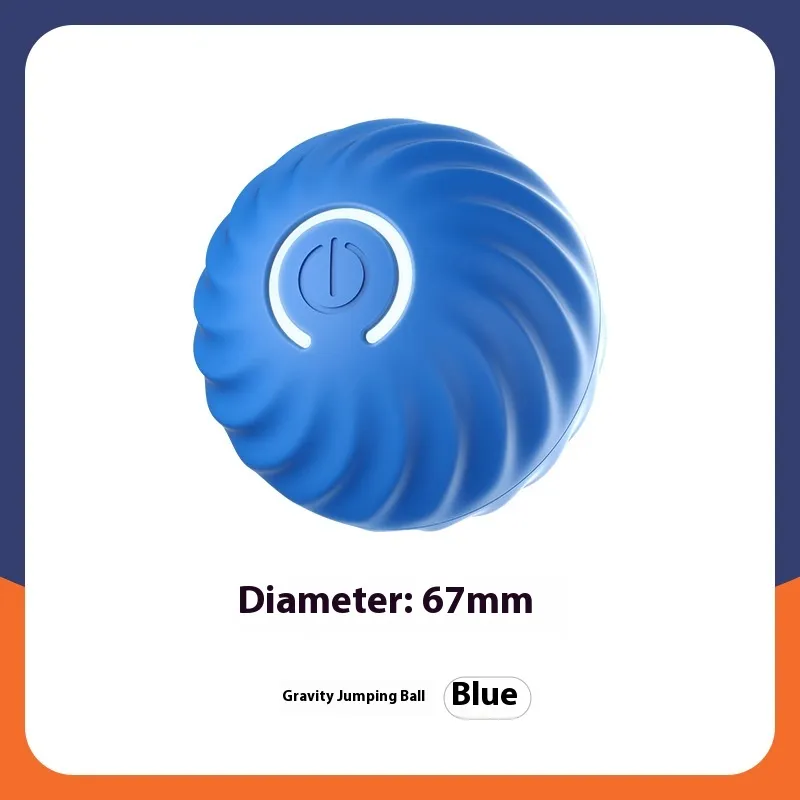 Gravity Intelligent Charging Dog Toy - Blue 67Mm