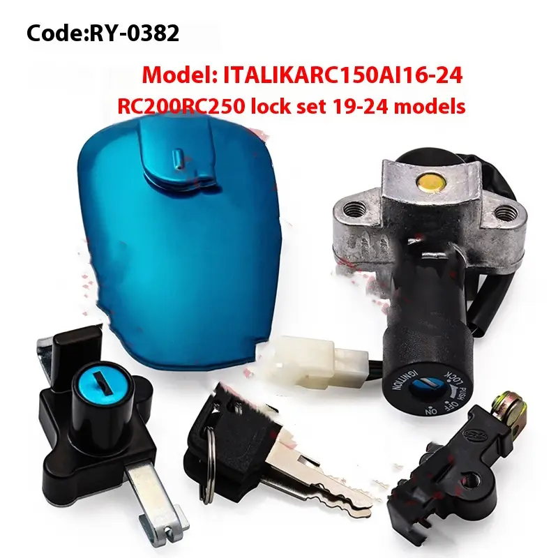 Motorcycle Lock Set Applicable To Italika Rc150 Ai 16-24 Rc200 Rc250 Lock 19-24