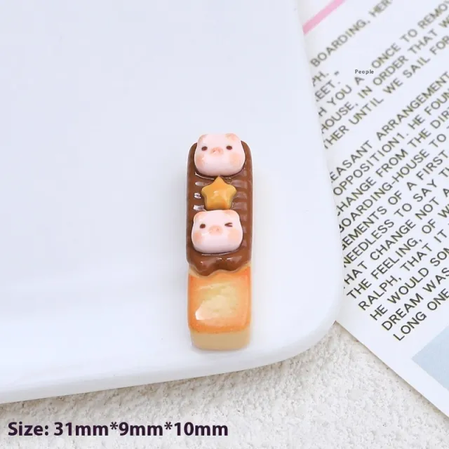 Resin Accessories Cartoon Diy Cream Glue Barrettes Hole Shoes Buckle Jewelry Xingx Piggy - Shop at LoveMi