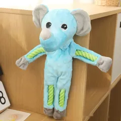 Dog Molar Teeth Cleaning And Bite Resistance Cotton Rope Toys - Bubble Elephant - View 1