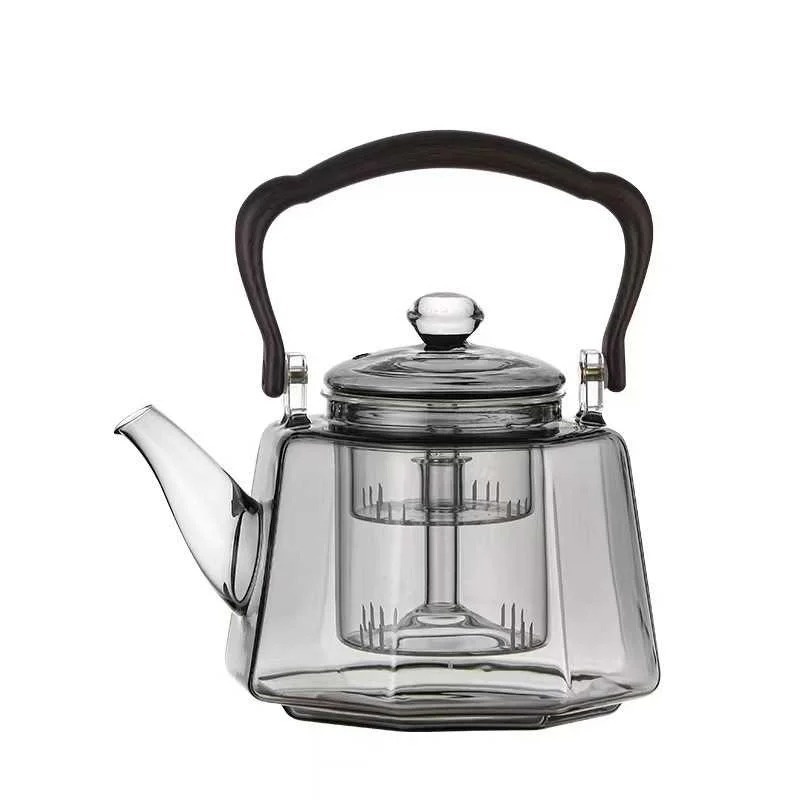 Kettle teapot glass large capacity teapot (liubao smoky