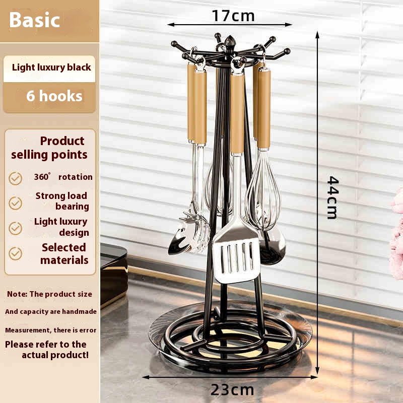 Kitchen Rotating Truner Frame Table Top Household Storage Rack