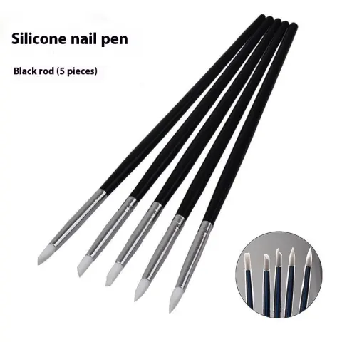 Painted Hollow Carved Nail Art Super Soft Silicone Pen