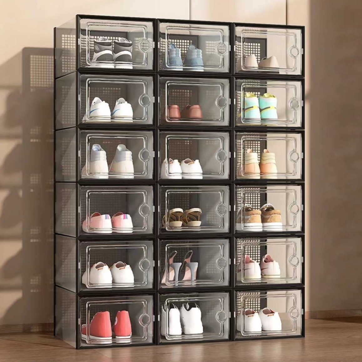 Thick Transparent Shoe Box Shoes Dust-proof And Moisture-proof Storage Cabinet - Image 1