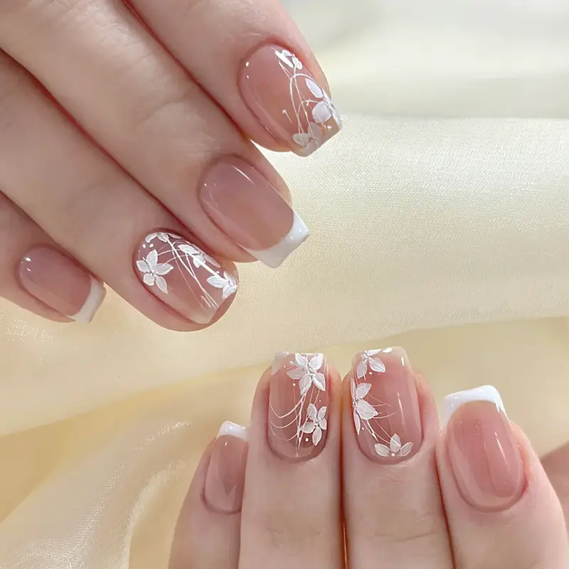 Wear Armor Simple And Short Gradient Nail Tips