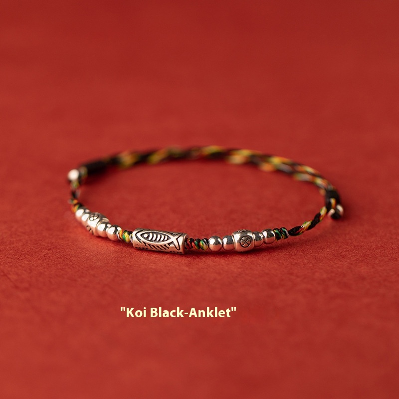 Koi Black Anklet