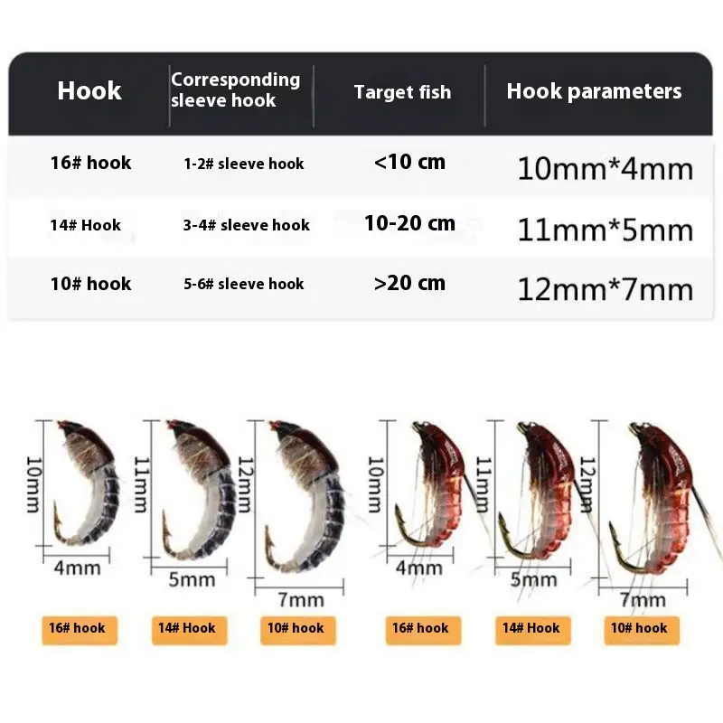 Fly Hook Micro Lure Suit Bionic Lure Sequins